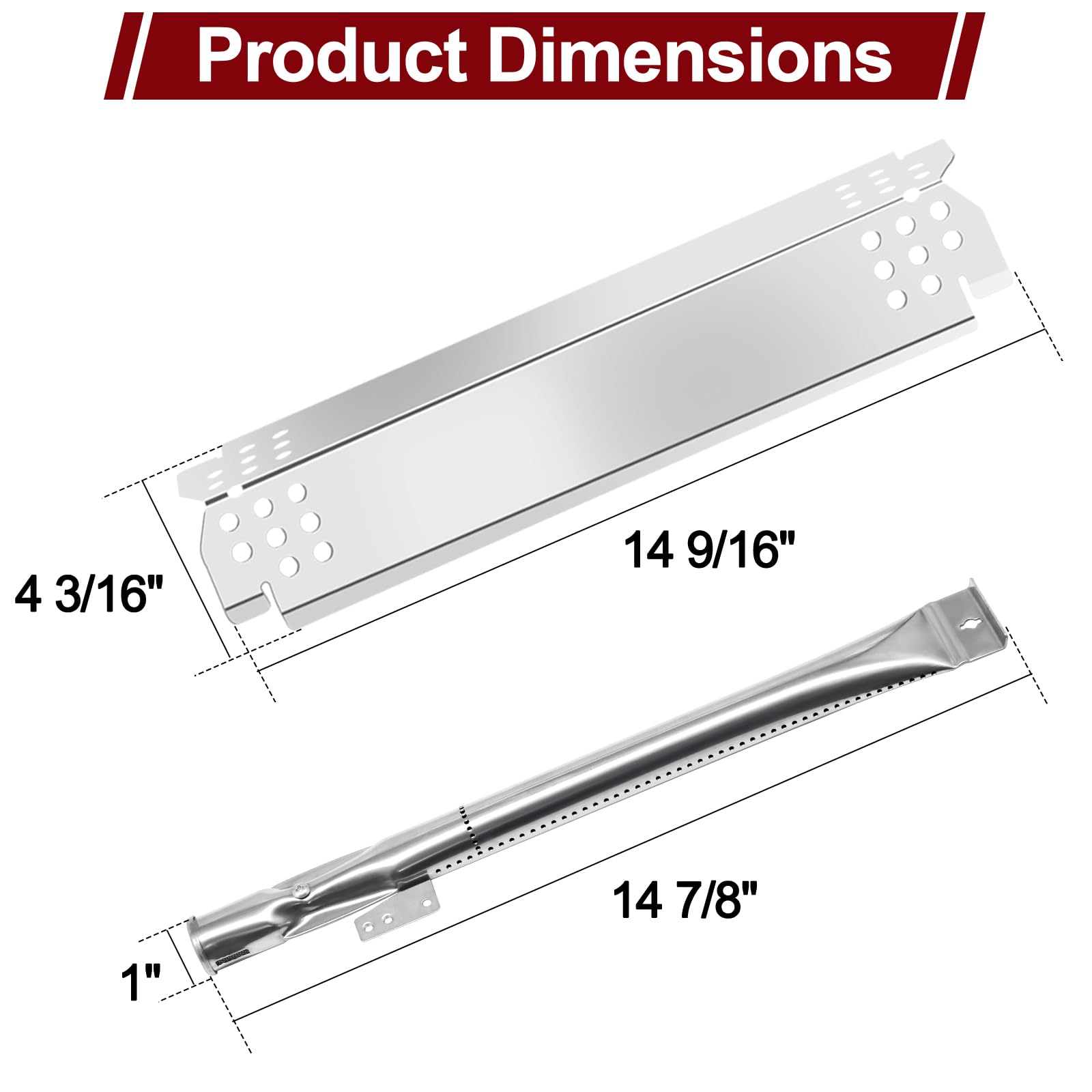 Amazon.com : Hiorucet Grill Lid Thermometer Replacement Parts for